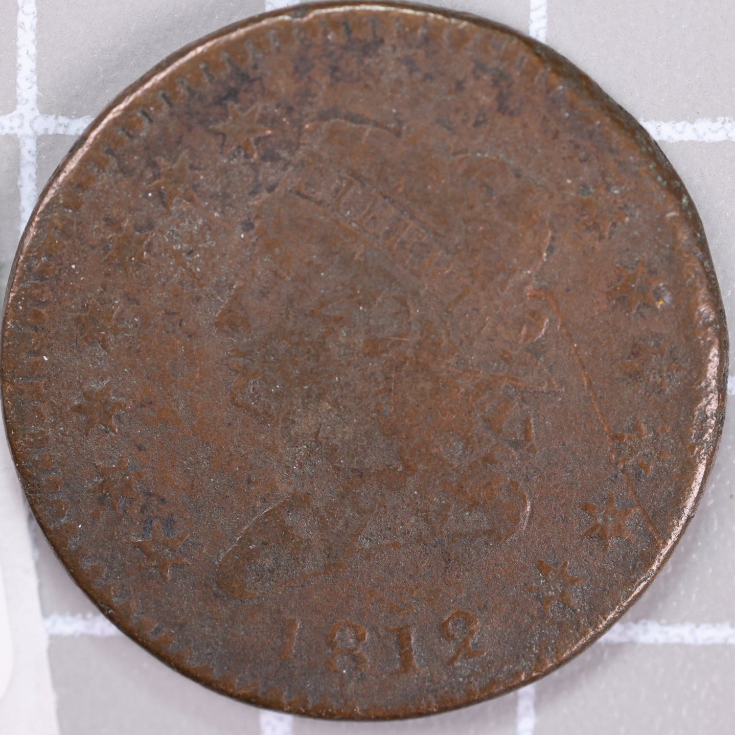 1812 Classic Head Large Cent, Good+ Circulated Coin, Store #14416