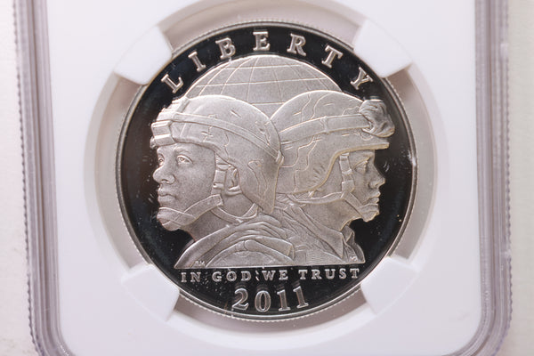 2011-P U.S. Army., Silver Dollar Commemorative., NGC PF-69., Store #GMC011