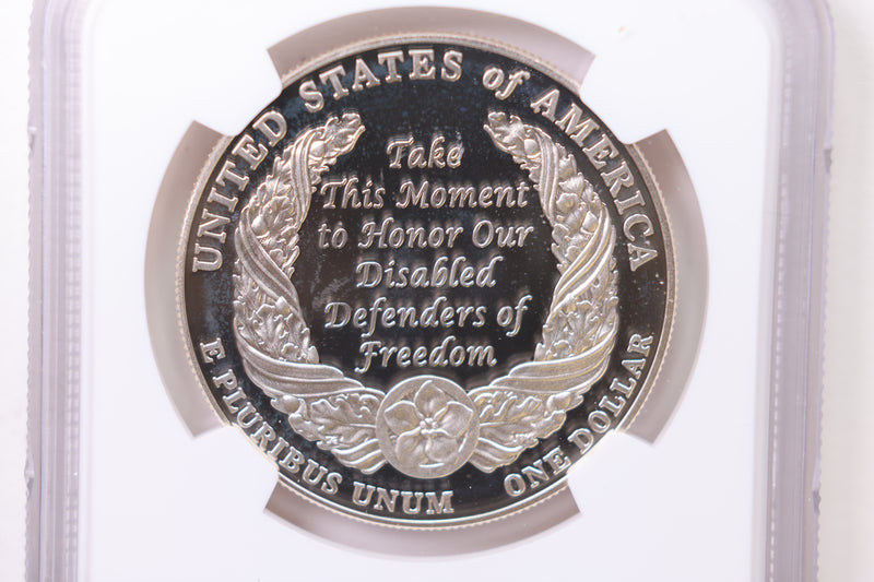 2010-W Disabled Veterans., Silver Dollar Commemorative., NGC PF-69., Store
