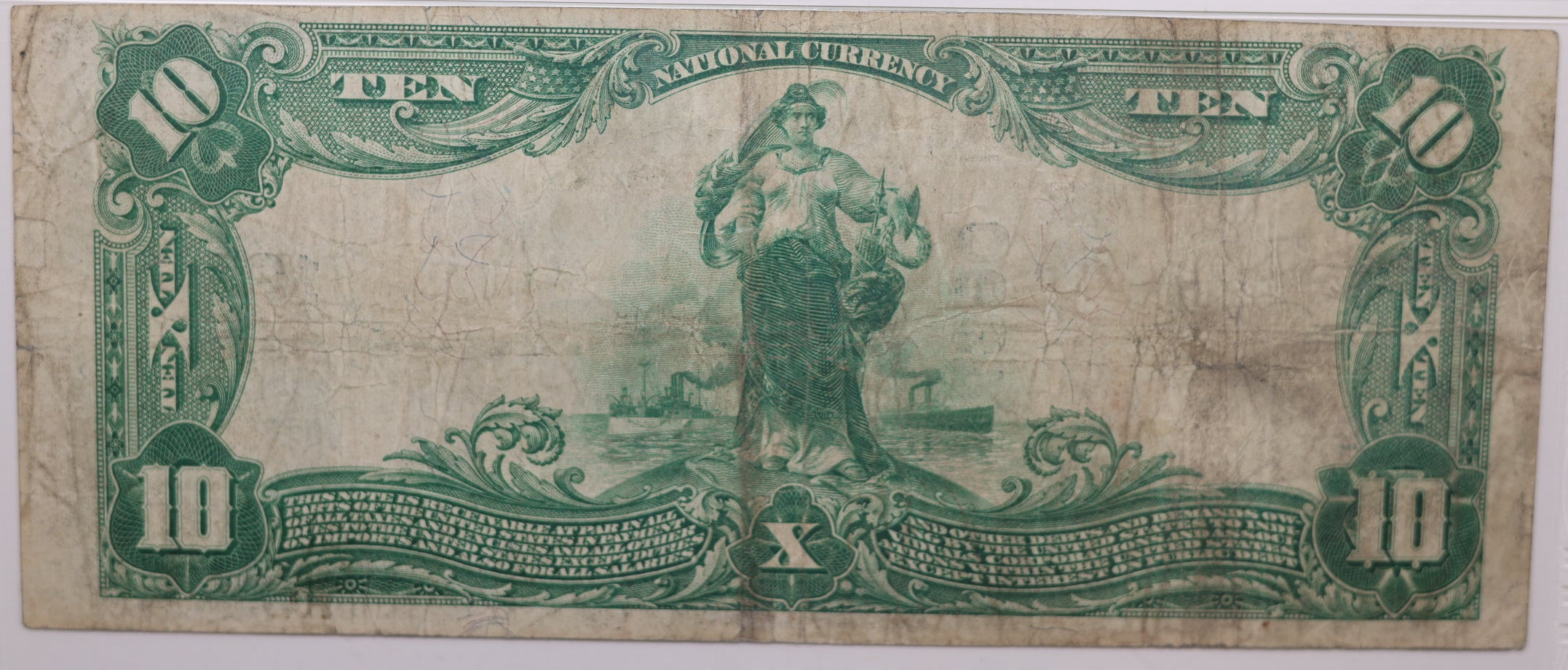1902 $10, Wilmington, Delaware, National Currency, CH# 1390. PMG VF-20, Store#NBN062