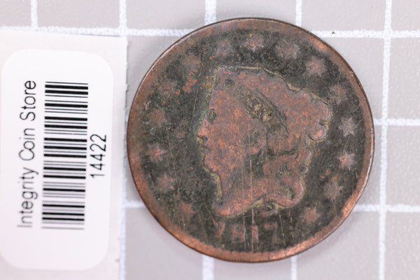 1817 Large Cent, Affordable Circulated Coin, Store Sale #14422