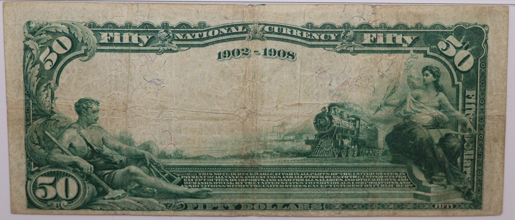 1902 $50, Staunton, Virginia, National Currency, CH# 2269. PMG VF-20, Store#NBN064