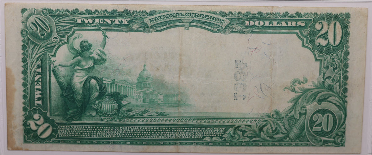 1902 $20, Baltimore, Maryland, National Currency, CH# 1384. PMG VF-30, Store#NBN065