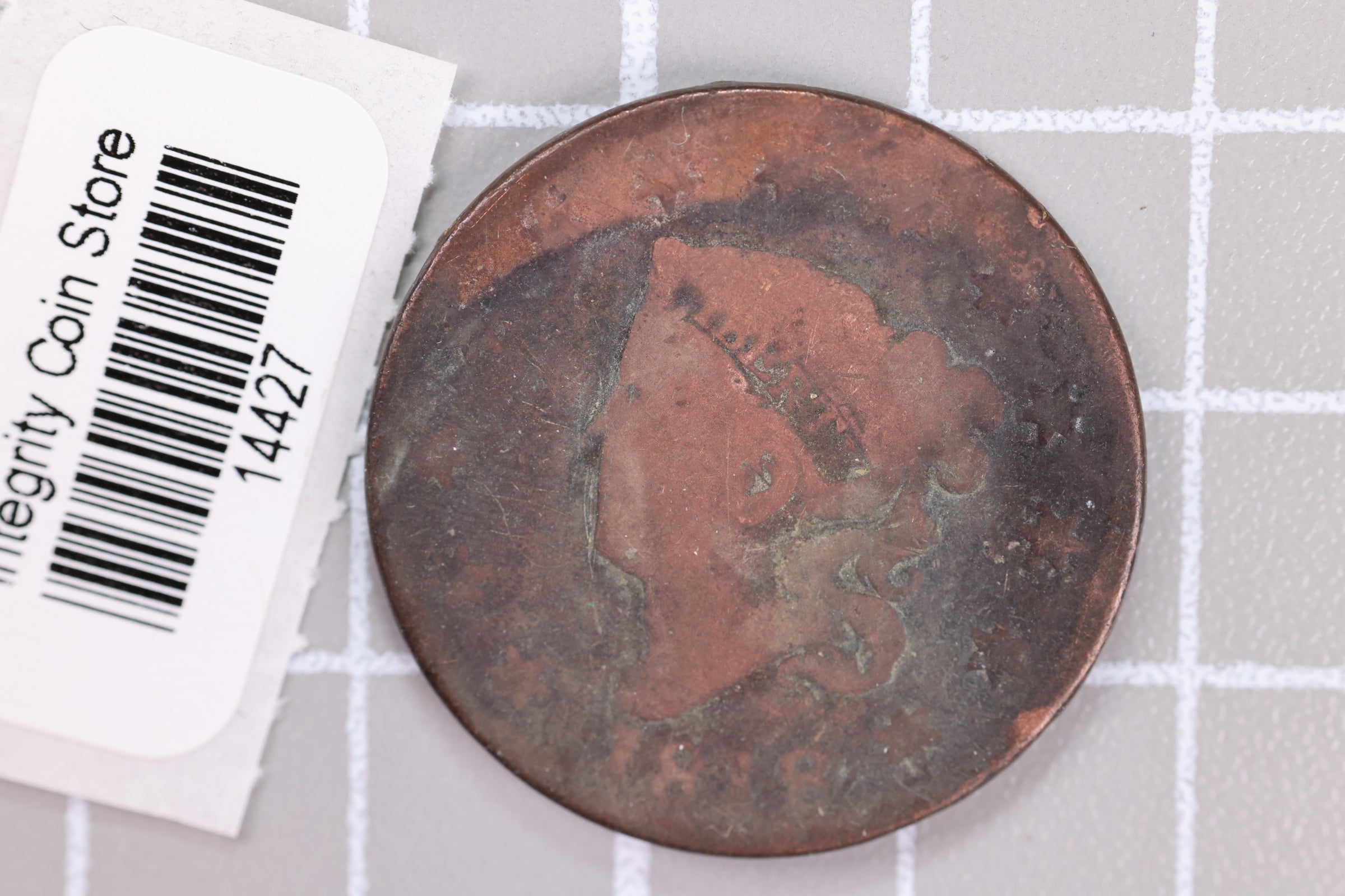 1818  Large Cent, Affordable Circulated Coin, Store Sale #14427
