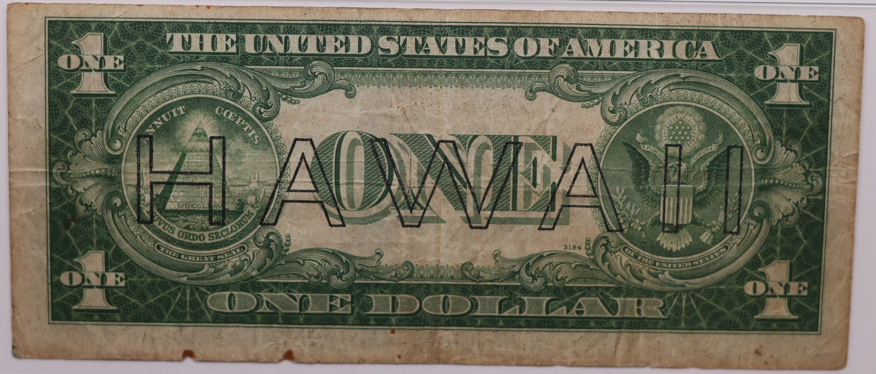 1935 A, $1 Silver Certificate, 'Hawaii', PMG VF-20, Store #GSSC004
