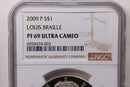 2009-P, Louis Braille., Silver Dollar Commemorative., NGC PF-69., Store