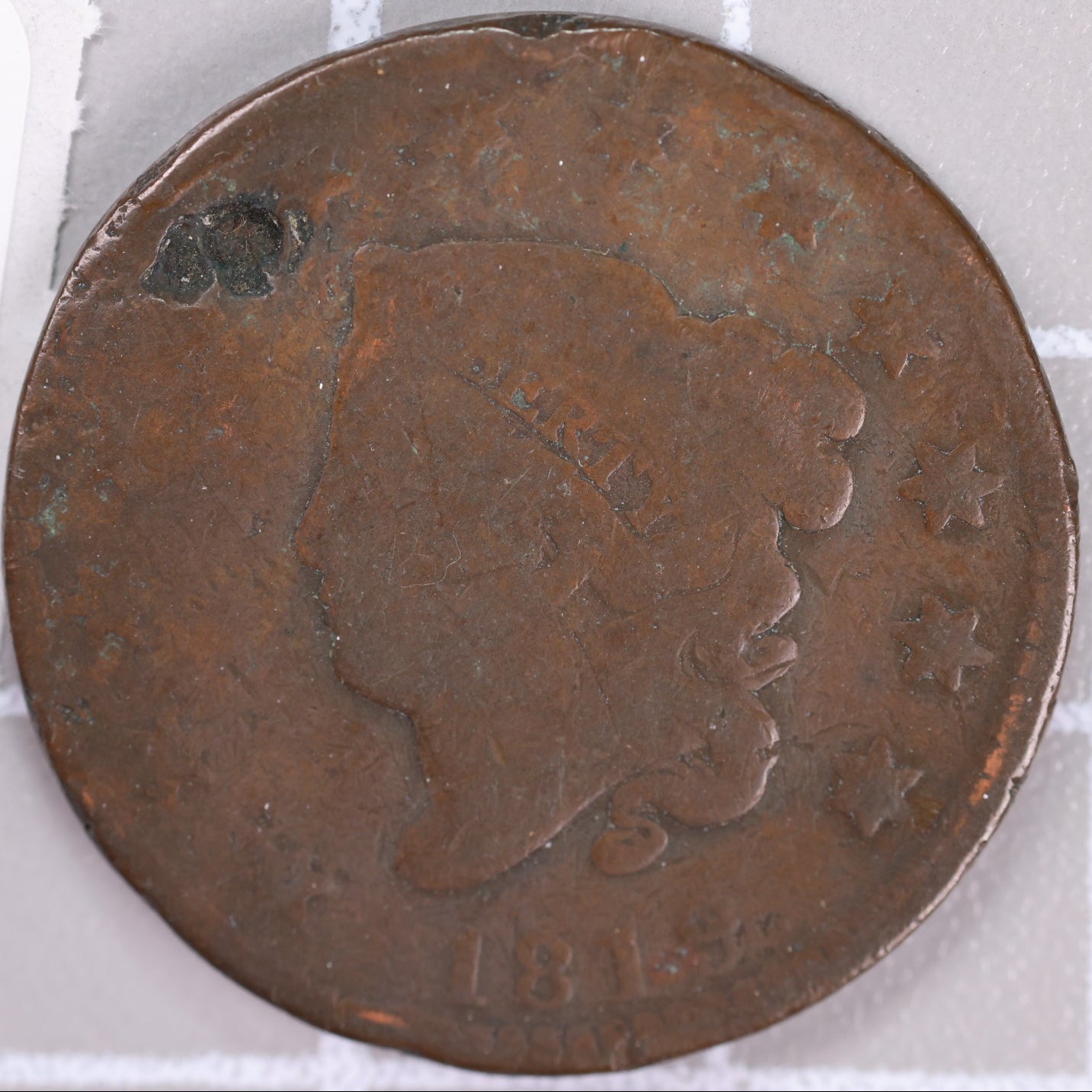 1819 Coronet Head Large Cent, Good Circulated Coin, Store #14430