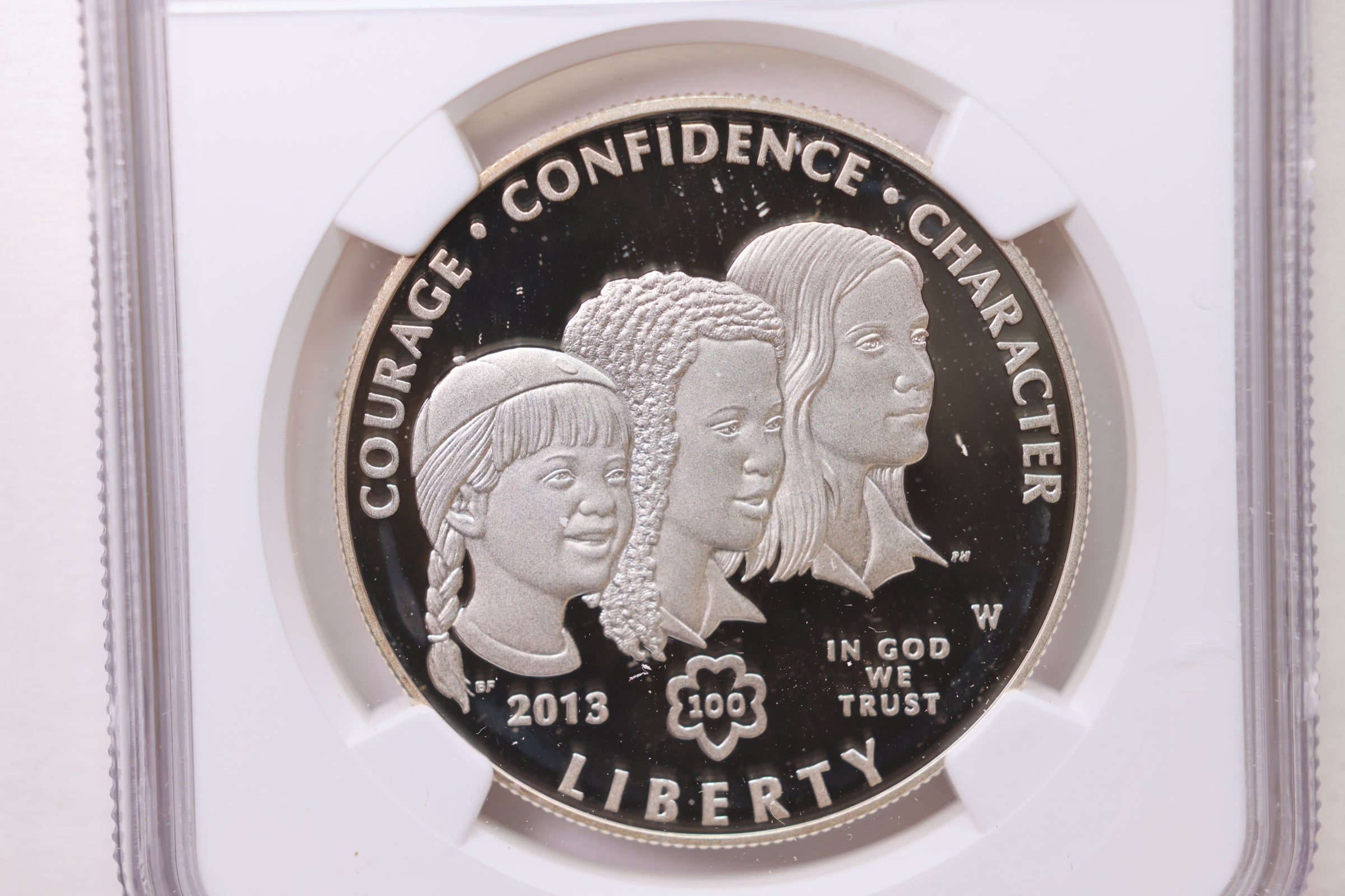 2013-W Girl Scouts Centennial Commemorative, NGC PF 69, Store #GMC020