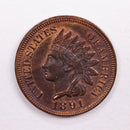 1891 Indian Head Cents, Uncirculated Detailed Coin., Store