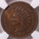 1869/69, Indian Head Cent., FS-301., Over Date., NGC VF-30., Store