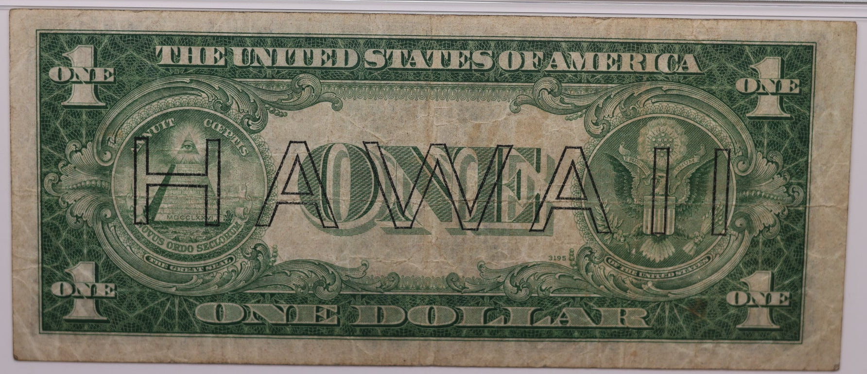1935 A, $1 Silver Certificate, 'Hawaii', PMG VF-20, Store #GSSC008