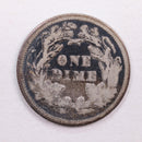 1871 Seated Liberty Dime., Very Vine Circulated Coin., Store Sale