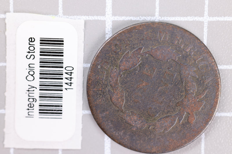 1820  Large Cent, Affordable Circulated Coin, Store Sale