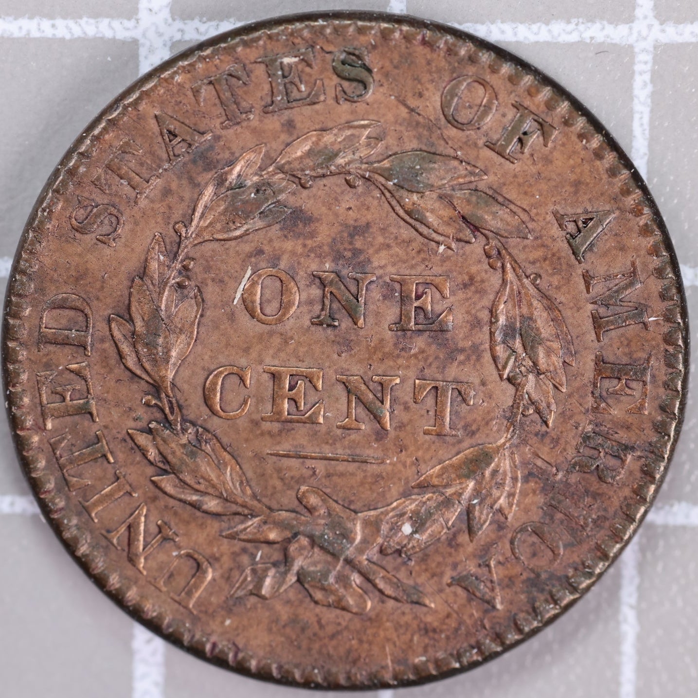 1822 Coronet Head Large Cent, Mint State Uncirculated Coin, Store #14442