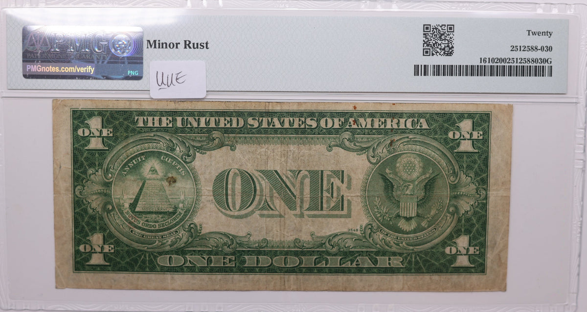 1935A, $1 Silver Certificate., "S" Experimental., FR 1610, PMG VF-20, Store #GSSC016