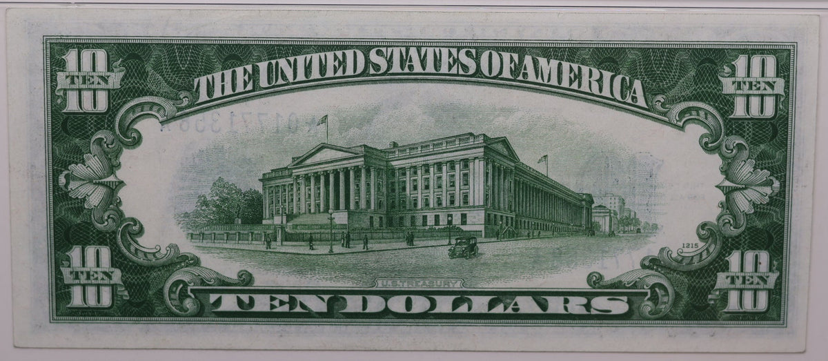 1934C, $10 Silver Certificate, FR 1704*, PMG Choice VF-35, Store #GSSC017