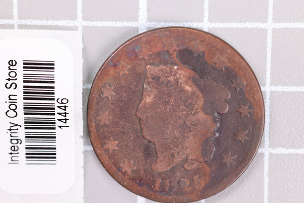 1825 Large Cent, Affordable Circulated Coin, Store Sale #14446