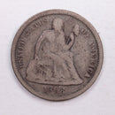 1863 Seated Liberty Dime., Very Fine Circulated Coin., Store Sale