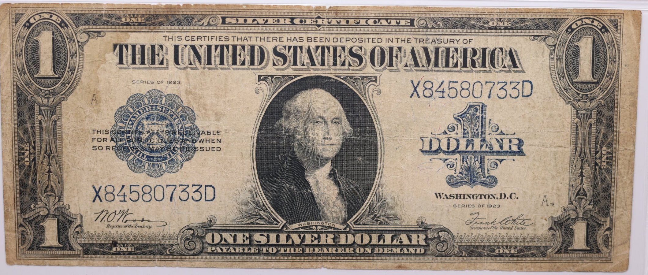 1923 $1 Silver Certificate, Fr#238, PMG F-15, Store Sale #GLSC012