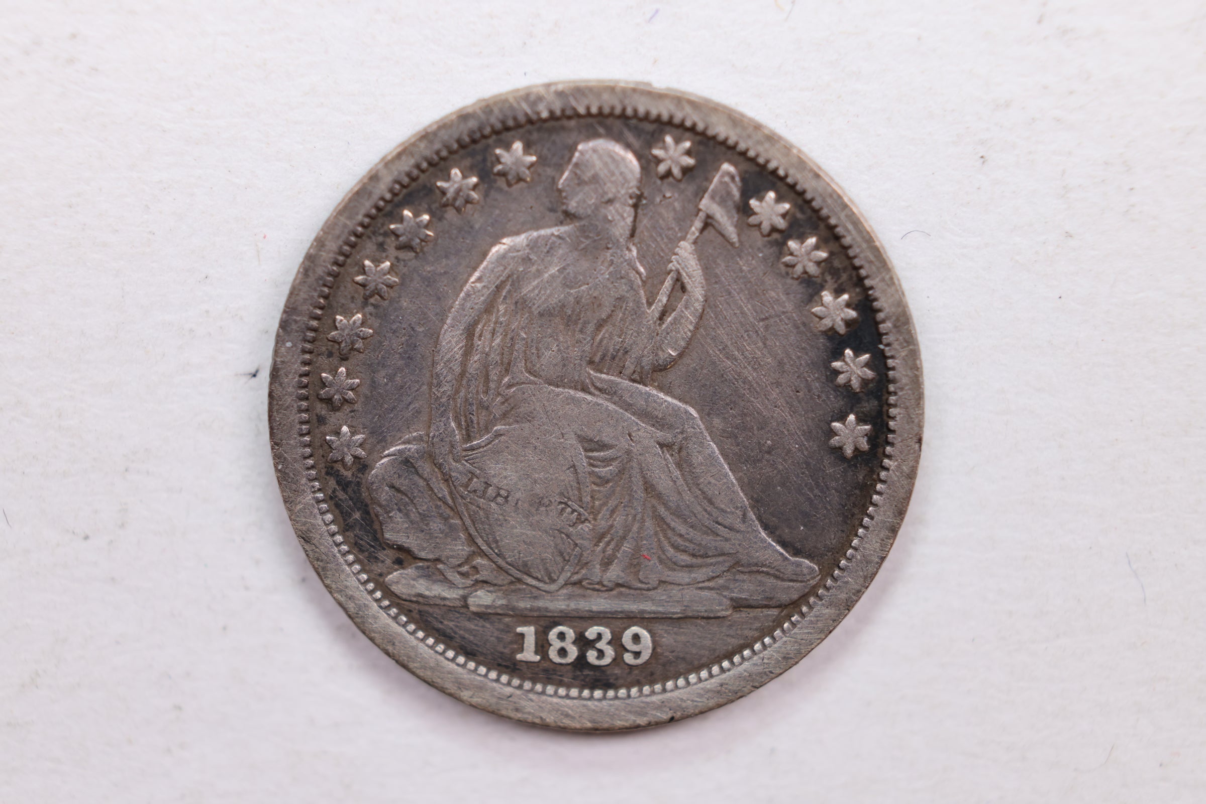 1839 Seated Liberty Dime., Very Fine Circulated Coin., Store Sale #DE0359.