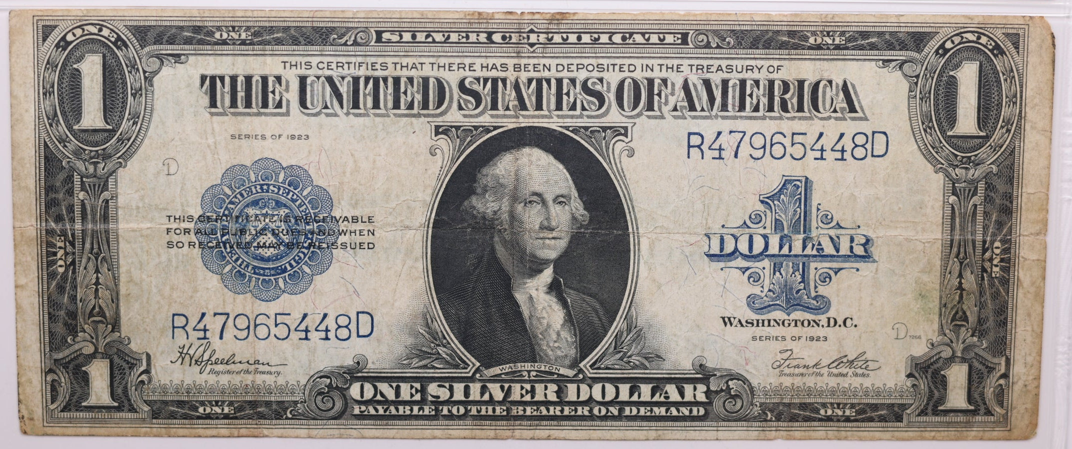 1923 $1 Silver Certificate, Fr#237, PMG VF-20, Store Sale #GLSC014