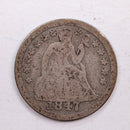 1847 Seated Liberty Dime., Very Good Circulated Coin., Store Sale