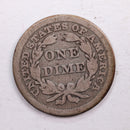 1847 Seated Liberty Dime., Very Good Circulated Coin., Store Sale