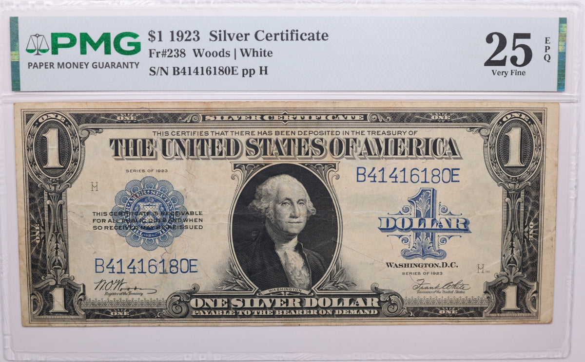 1923 $1 Silver Certificate, Fr#237, PMG VF-25, Store Sale #GLSC016