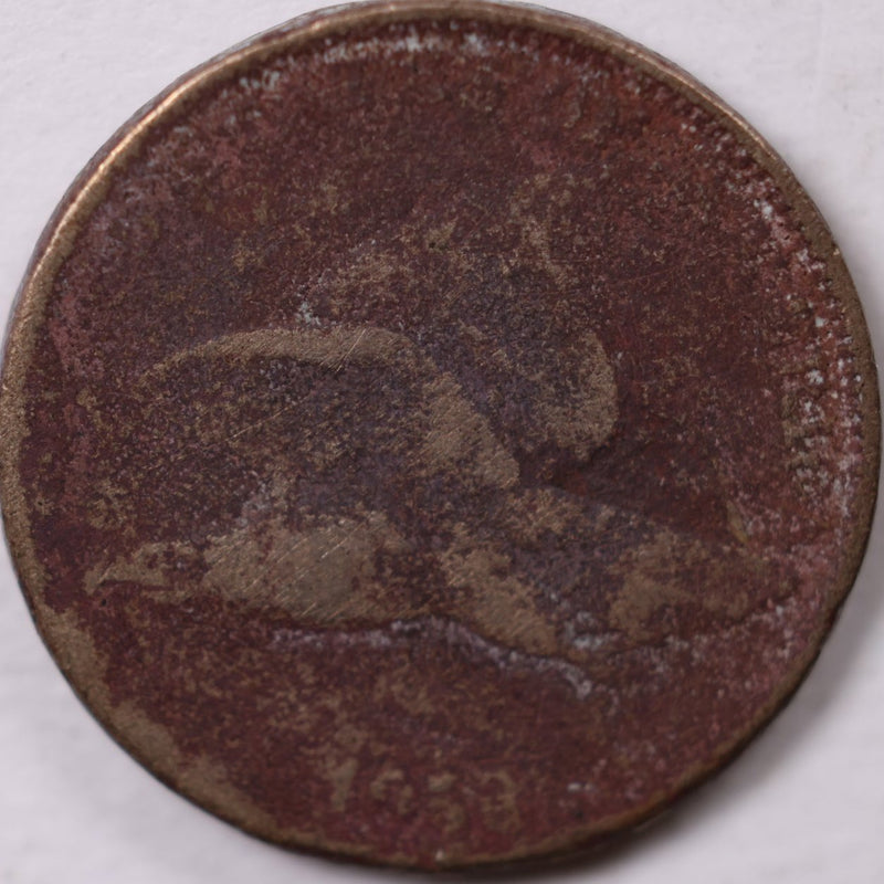 1858, Flying Eagle Cent, Poor Circulated Coin, Store