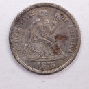 1876-S Seated Liberty Dime., Extra Fine Circulated Coin., Store Sale