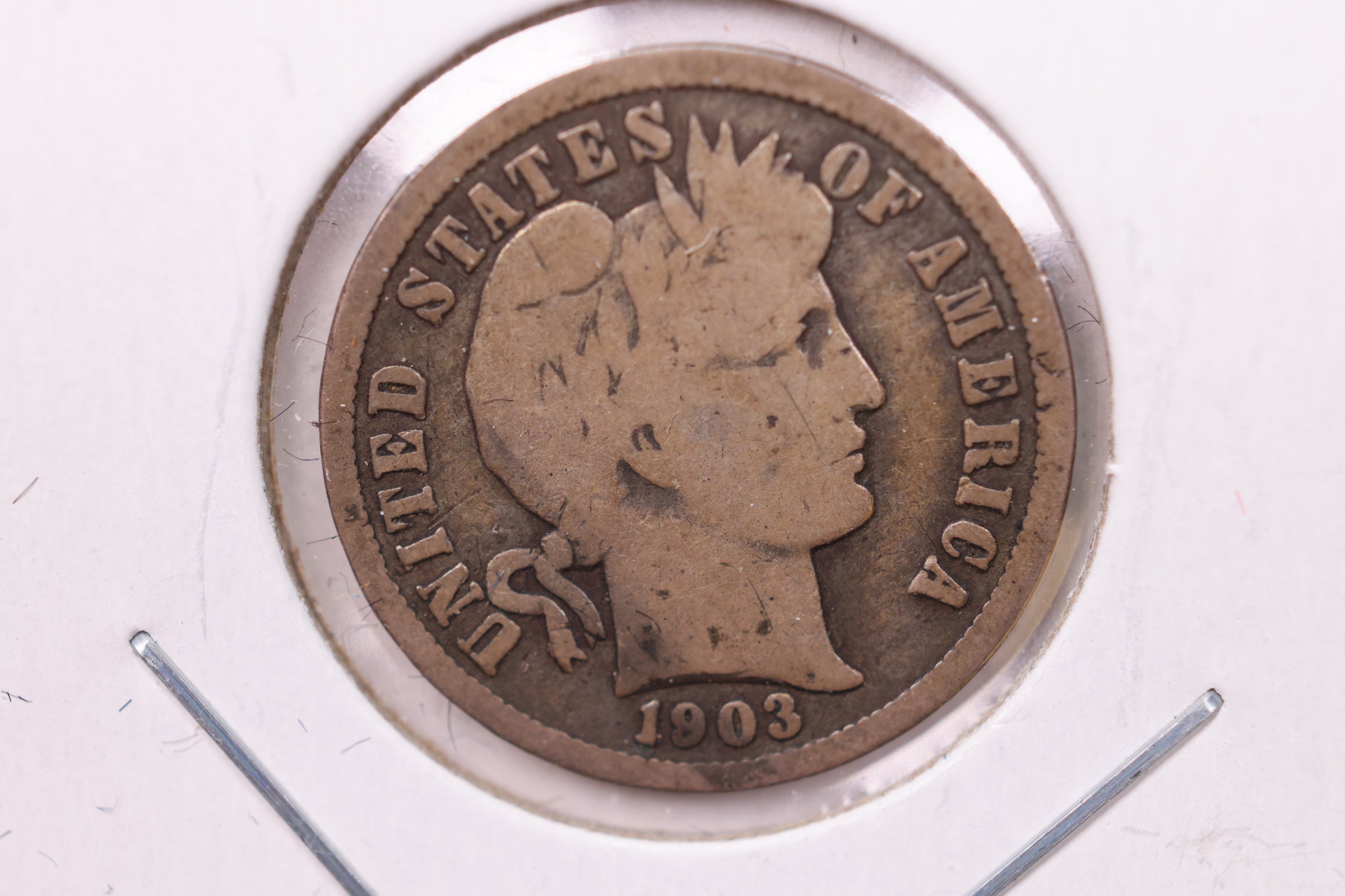 1903-O Barber Silver Dime., V.G., Store Sale #19426