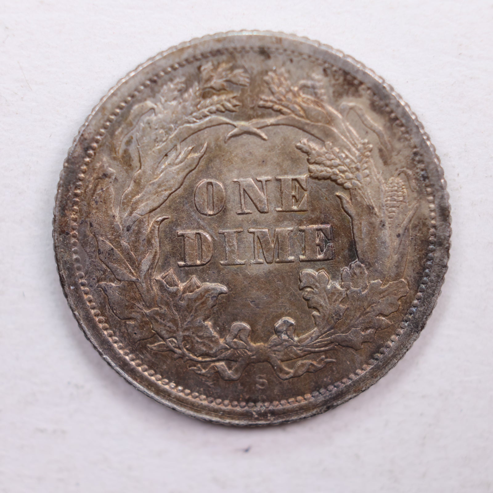 1876-S Seated Liberty Dime., Extra Fine Circulated Coin., Store Sale #DE0371.