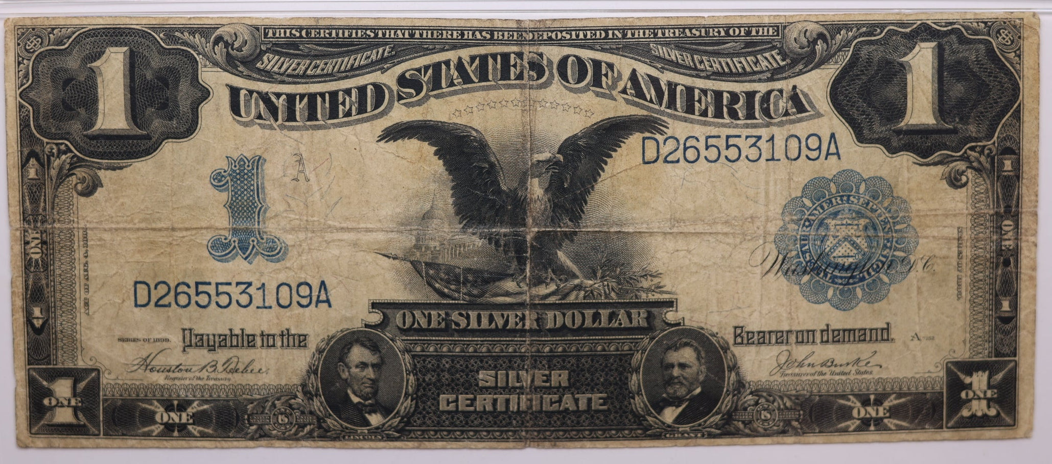 1899 $1 Silver Certificate, Fr#233, PMG Choice F-15, Store Sale #GLSC019