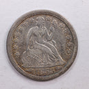 1855 Seated Liberty Dime., Very Fine Circulated Coin., Store Sale