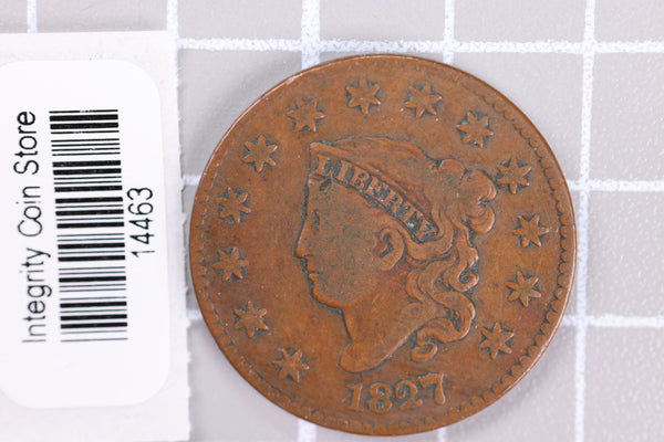 1828 Large Cent, Affordable Circulated Coin, Store Sale #14463