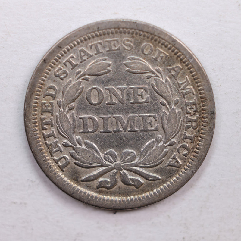 1855 Seated Liberty Dime., Very Fine Circulated Coin., Store Sale