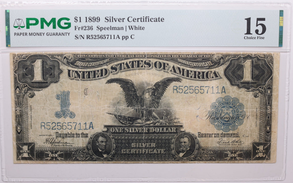 1899 $1 Silver Certificate, Fr#233, PMG Choice F-15, Store Sale #GLSC020