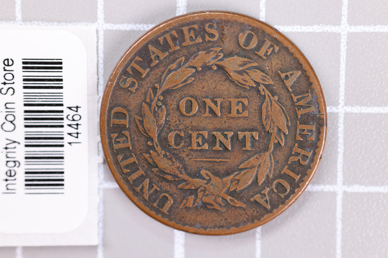 1827 Large Cent, Affordable Circulated Coin, Store Sale