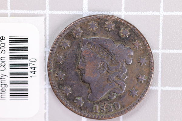 1829 Large Cent, Affordable Circulated Coin, Store Sale #144770