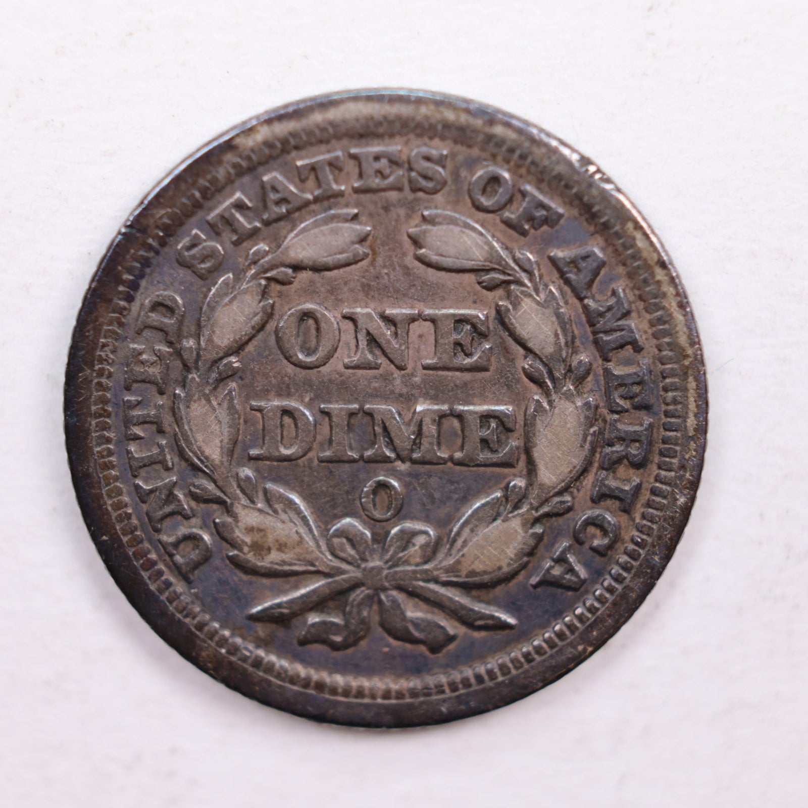 1857-O Seated Liberty Dime., Fine Circulated Coin., Store Sale #DE0381.