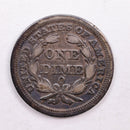 1857-O Seated Liberty Dime., Fine Circulated Coin., Store Sale