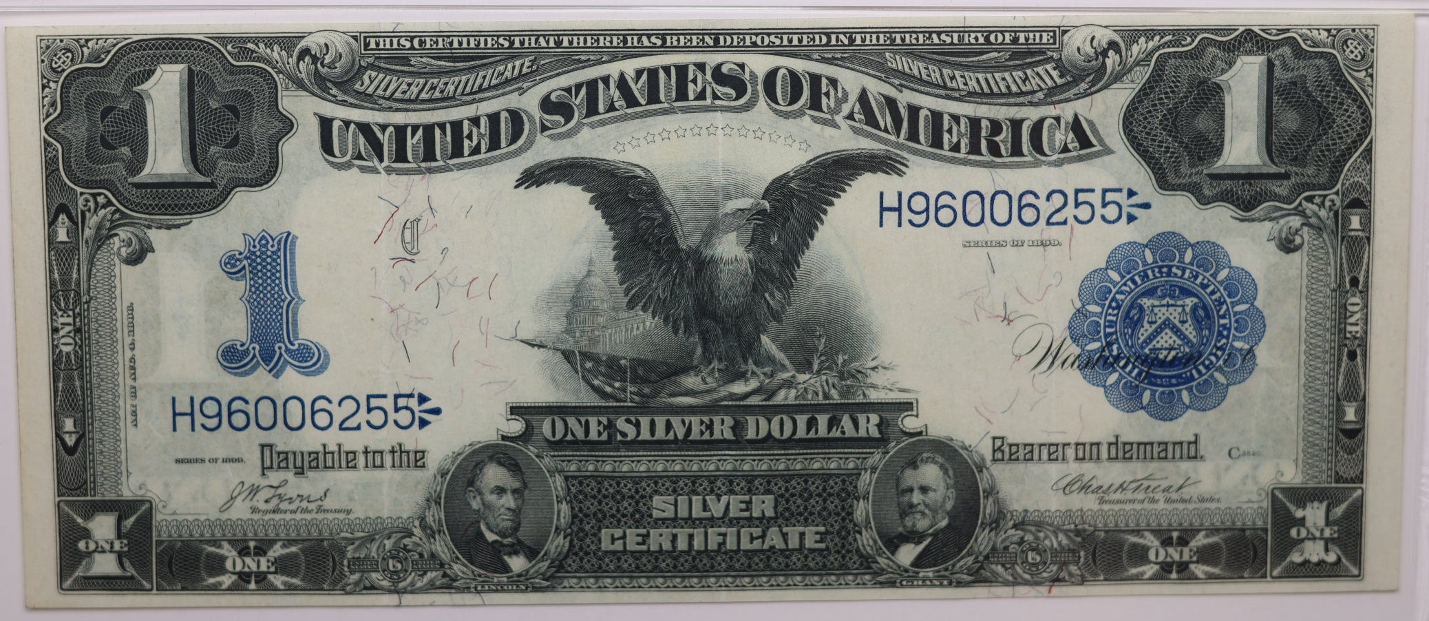 1899 $1 Silver Certificate, Fr#227, PMG Choice Extremely Fine-45, Store Sale #GLSC024