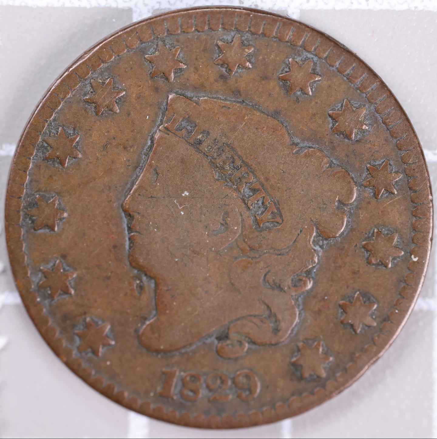 1829 Large Cent, Affordable Circulated Coin, Store Sale #CT1377