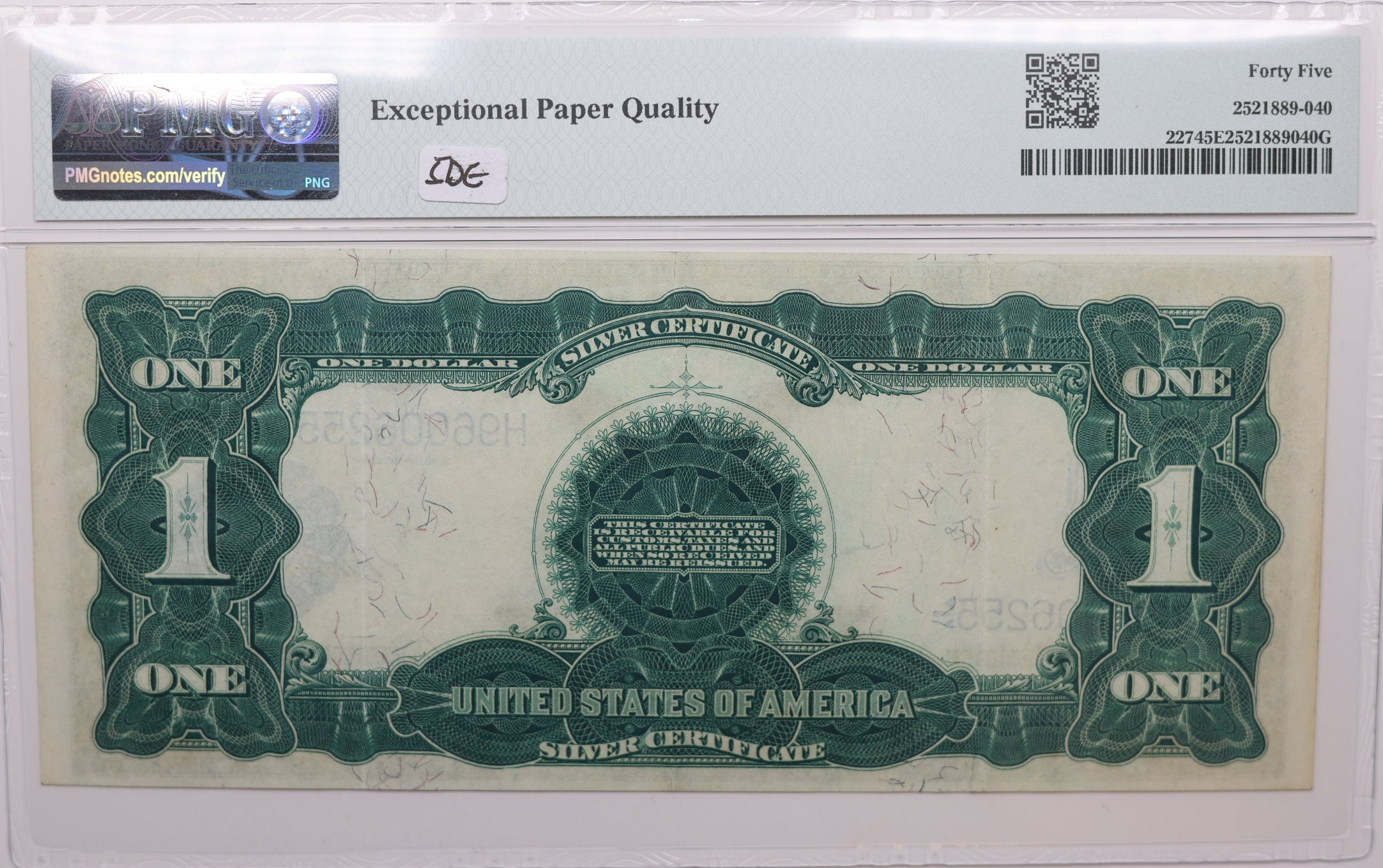 1899 $1 Silver Certificate, Fr#227, PMG Choice Extremely Fine-45, Store Sale #GLSC024