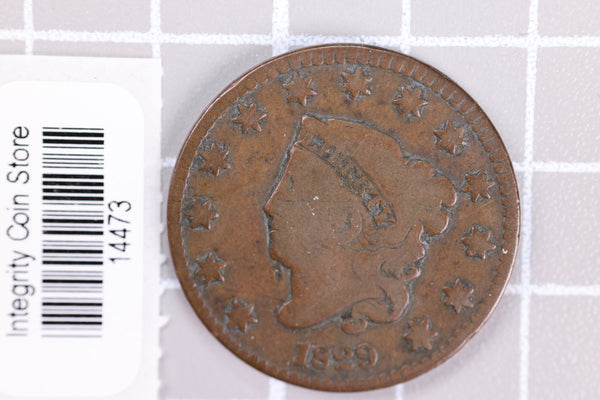 1829 Large Cent, Affordable Circulated Coin, Store Sale #14473
