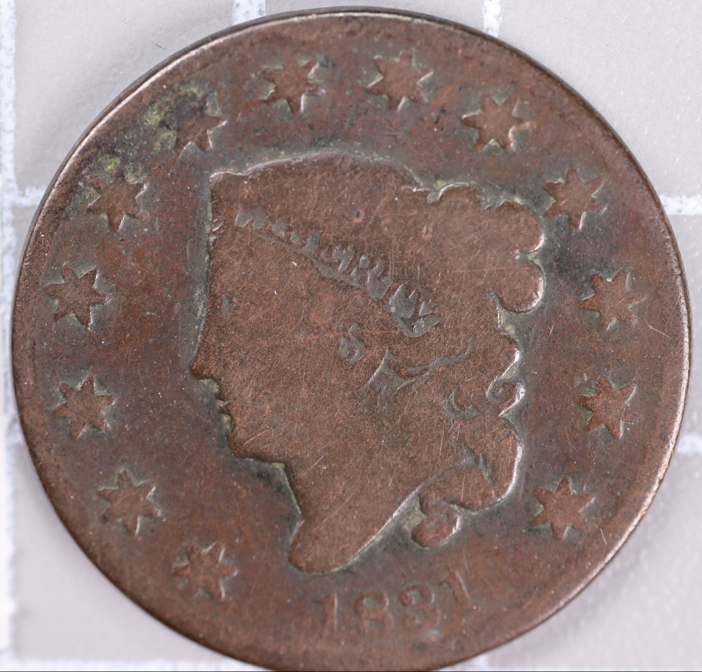 1831 Large Cent, Affordable Very Good Circulated Coin, Store Sale #CT1379