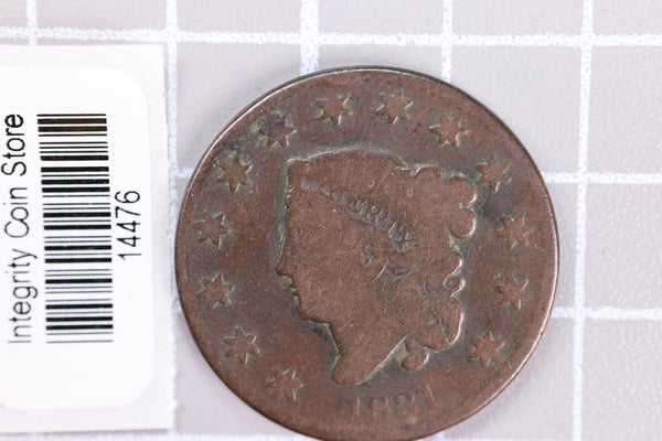 1831 Large Cent, Affordable Circulated Coin, Store Sale #14476