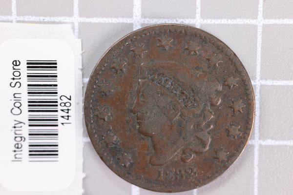1832 Large Cent, Affordable Circulated Coin, Store Sale #14482