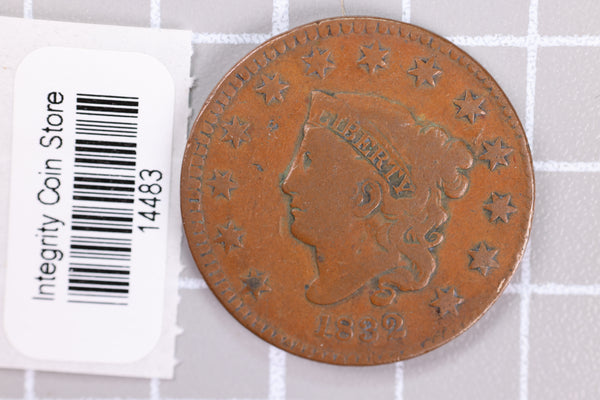 1832 Large Cent, Affordable Circulated Coin, Store Sale #14483