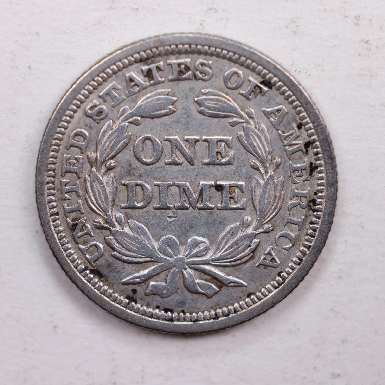 1852 Seated Liberty Dime., About Uncirculated Coin., Store Sale #DE0398.
